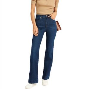 Everlane The Modern Flare Jean In Dark Wash Blue